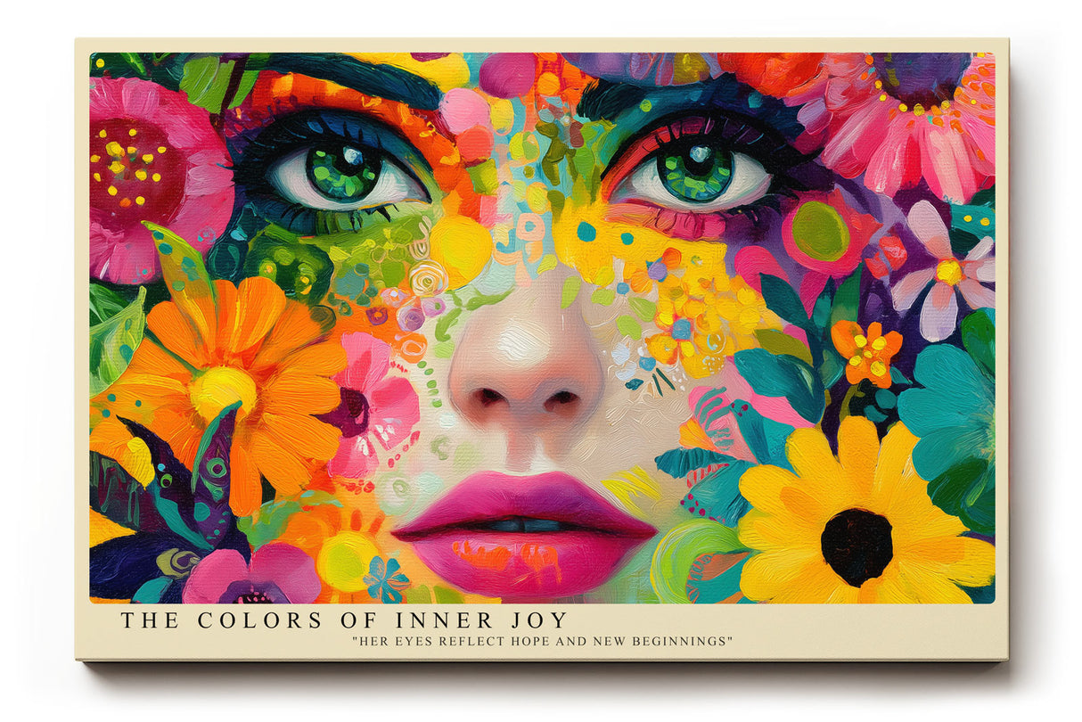 Paul Sinus Wandbild The Colors of Inner Joy Radiant Expression of Life and Emotion