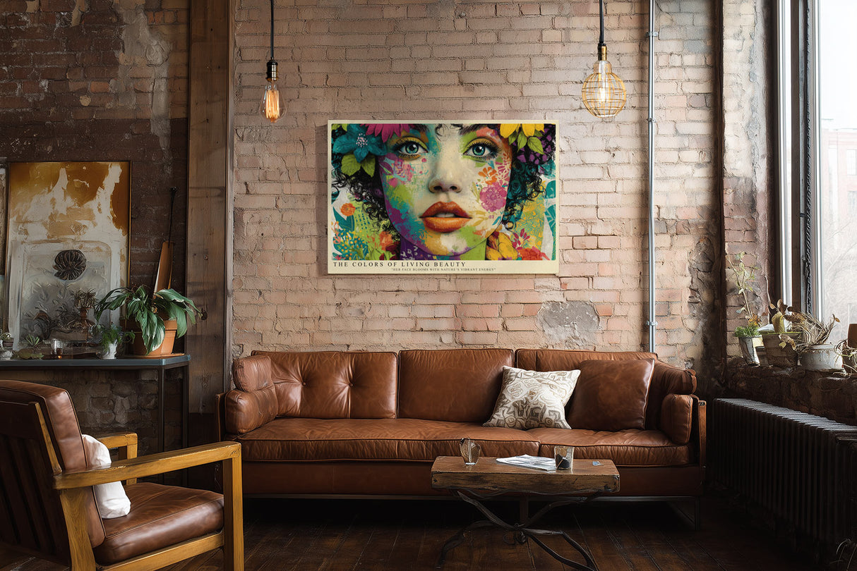 Paul Sinus Wandbild The Colors of Living Beauty Vibrant Face of Nature