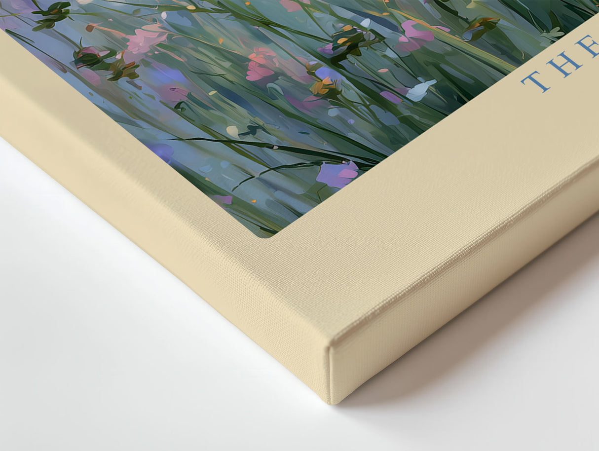 Paul Sinus Wandbild The Colors of Summer Bloom – Blühende Sommerwiese in sanften Pastelltönen – Lebendiges Wandbild mit natürlicher Leichtigkeit und Farbpoesie.