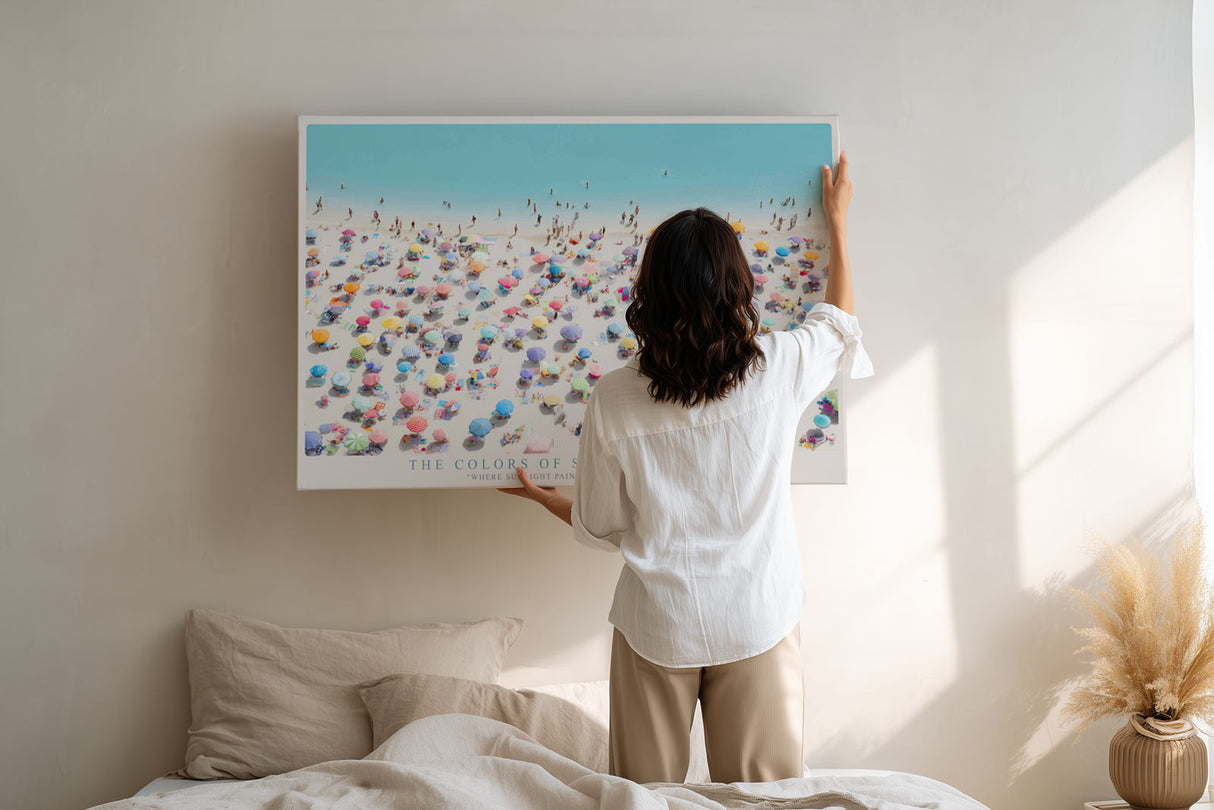 Paul Sinus Wandbild The Colors of Summer Crowds – Lebensfreude und Bewegung in leuchtender Farbvielfalt