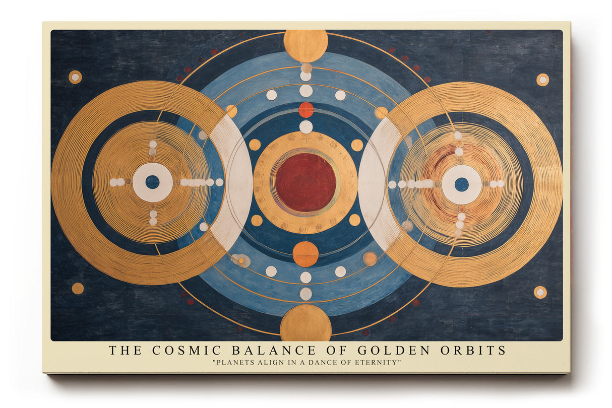Paul Sinus Wandbild The Cosmic Balance of Golden Orbits Planets Align in a Dance of Eternity