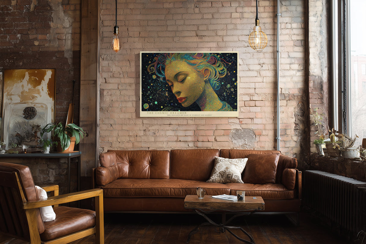 Paul Sinus Wandbild The Cosmic Dreamer Vision of Stars and Silence