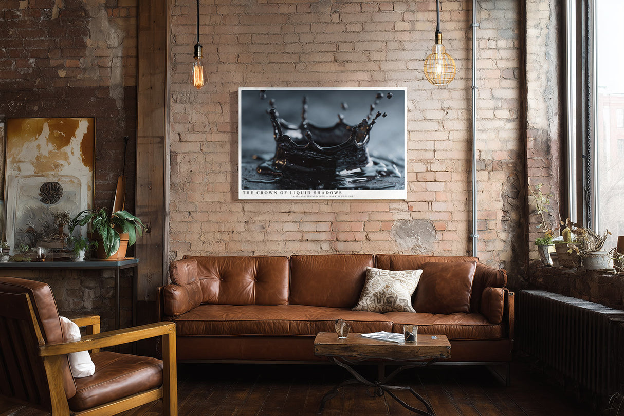 Paul Sinus Wandbild The Crown of Liquid Shadows – Die fließende Skulptur aus Bewegung und Licht