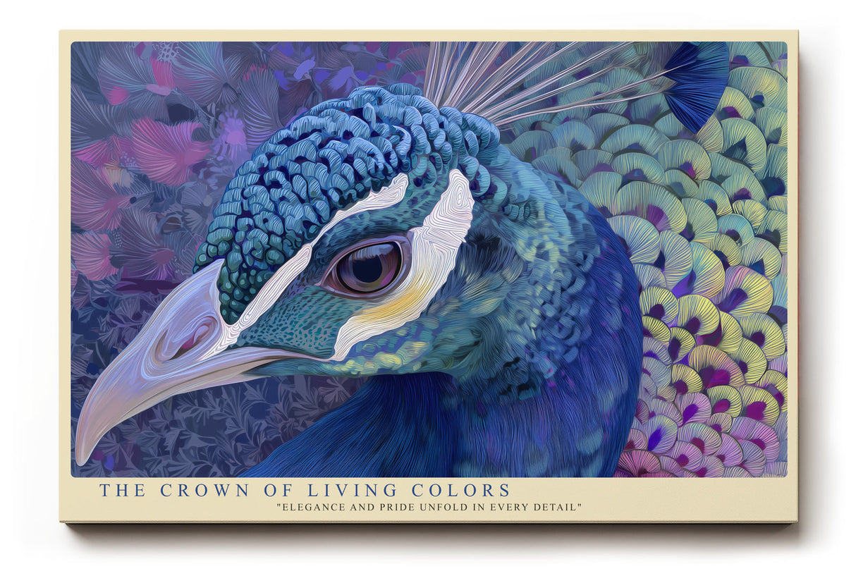 Paul Sinus Wandbild The Crown of Living Colors Peacock Elegance and Pride in Vibrant Detail