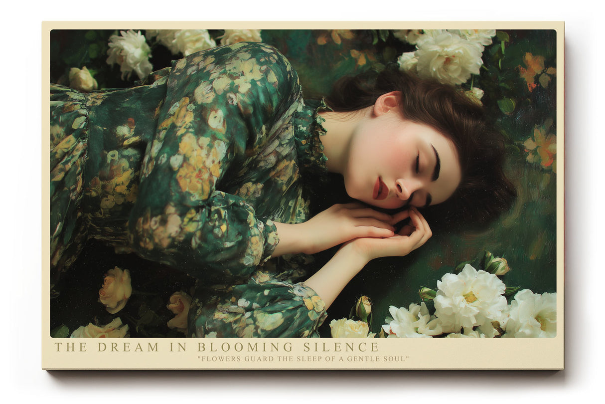 Paul Sinus Wandbild The Dream in Blooming Silence – Poetische Ruhe und romantische Anmut in floraler Schönheit