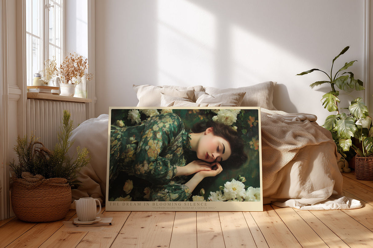 Paul Sinus Wandbild The Dream in Blooming Silence – Poetische Ruhe und romantische Anmut in floraler Schönheit