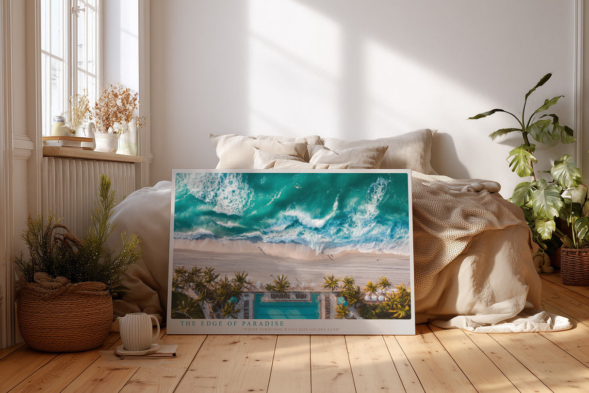 Paul Sinus Wandbild The Edge of Paradise Turquoise Waves and Golden Shores