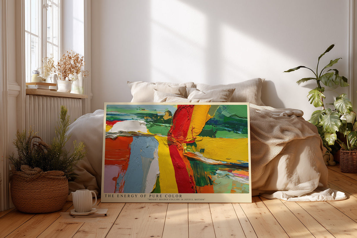 Paul Sinus Wandbild The Energy of Pure Color Abstract Expression in Vivid Motion