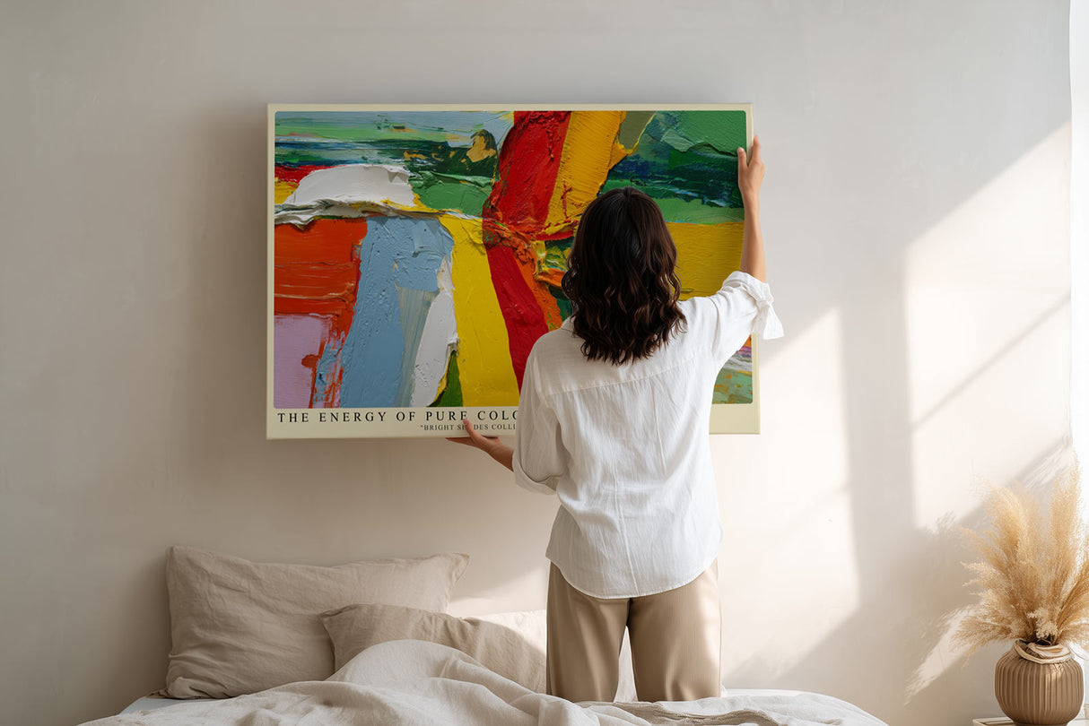 Paul Sinus Wandbild The Energy of Pure Color Abstract Expression in Vivid Motion