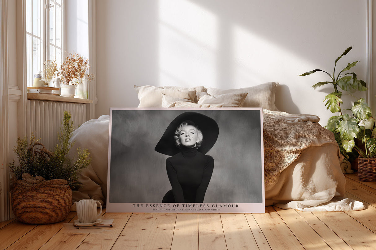 Paul Sinus Wandbild The Essence of Timeless Glamour Black and White Elegance and Style