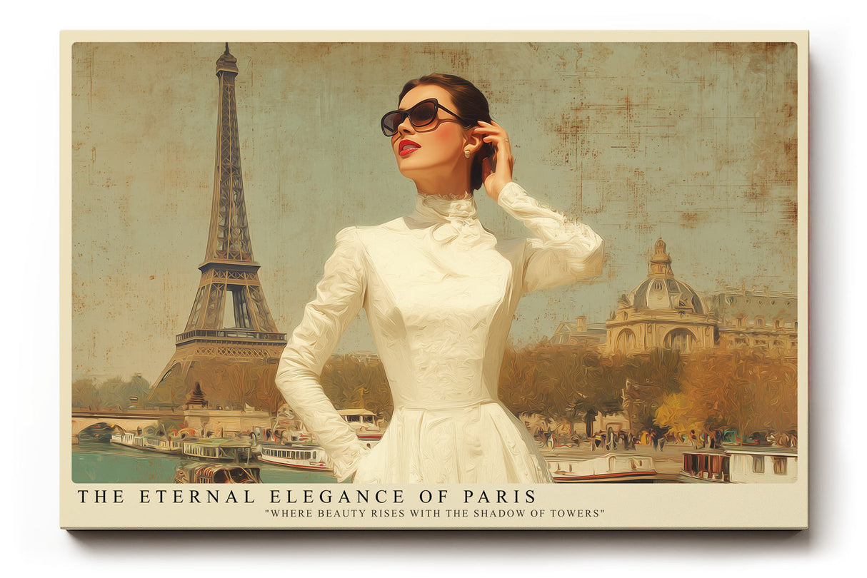 Paul Sinus Wandbild The Eternal Elegance of Paris – Klassische Schönheit und Modekunst in ikonischer Komposition