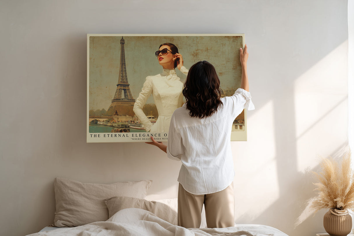 Paul Sinus Wandbild The Eternal Elegance of Paris – Klassische Schönheit und Modekunst in ikonischer Komposition