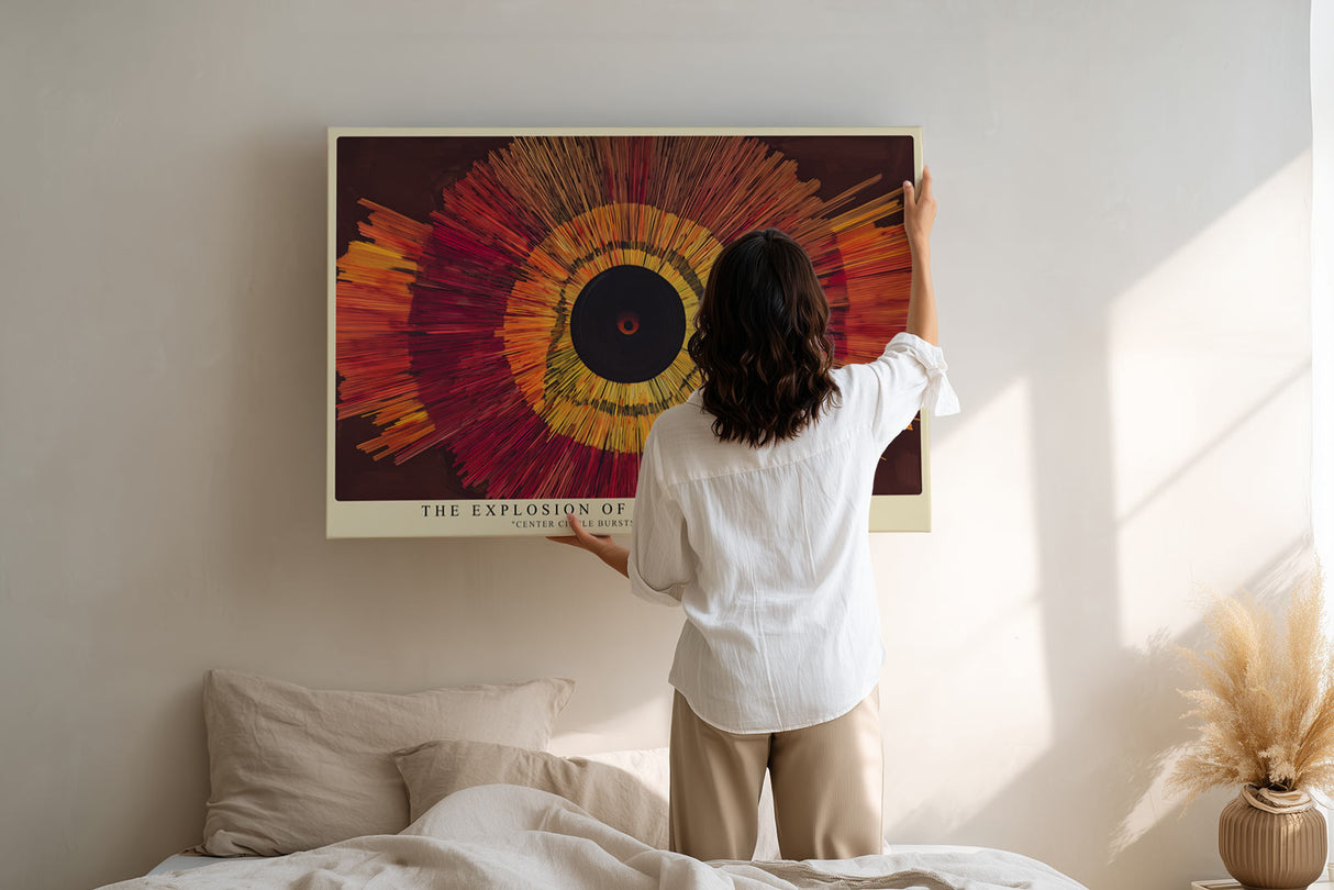 Paul Sinus Wandbild The Explosion of Sound and Color Center Circle Bursts into Visual Energy