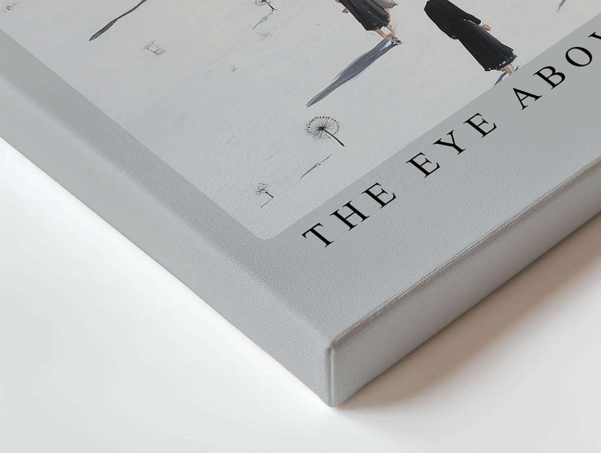 Paul Sinus Wandbild The Eye Above the City – surreales Stadtmotiv mit wachendem Auge symbolisiert Beobachtung, Bewusstsein und die Weite der Existenz