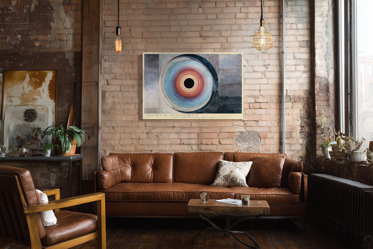 Paul Sinus Wandbild The Eye of Infinite Depth Abstract Vision of Color and Emotion