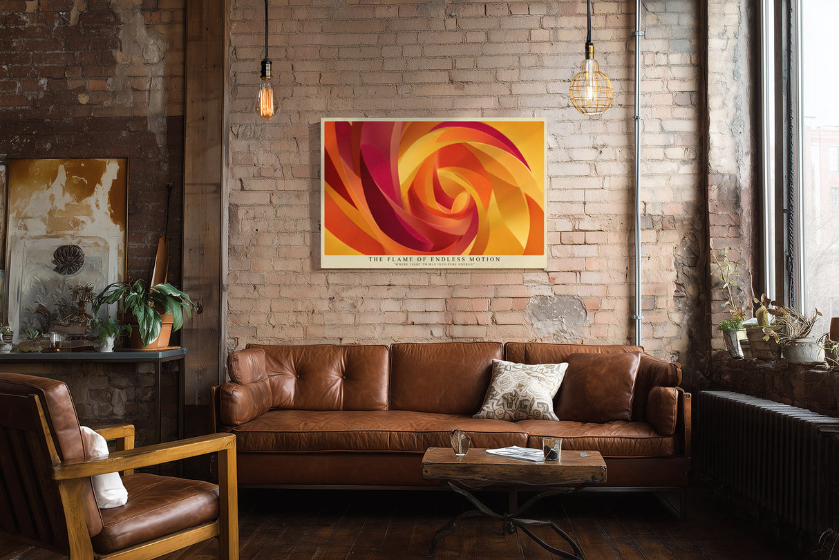 Paul Sinus Wandbild The Flame of Endless Motion Flow of Light and Energy