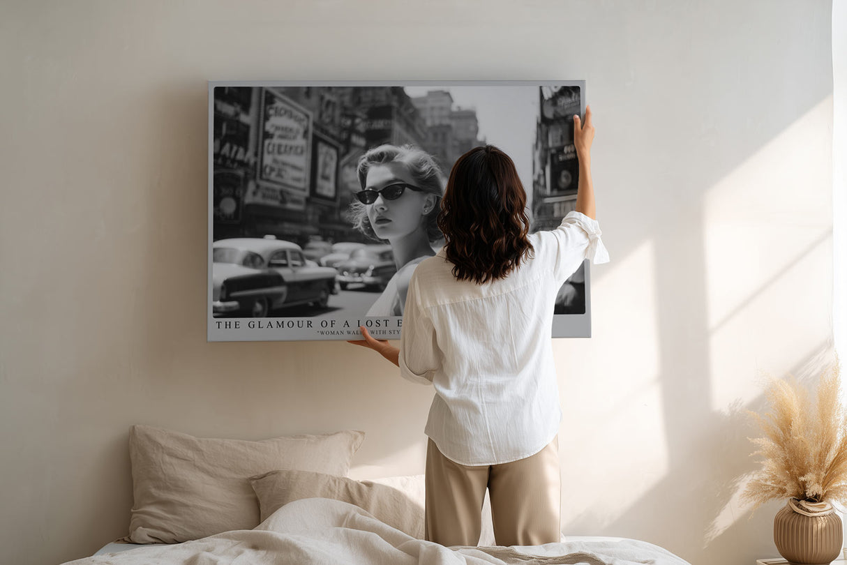 Paul Sinus Wandbild The Glamour of a Lost Era Vintage Street Elegance in Black and White