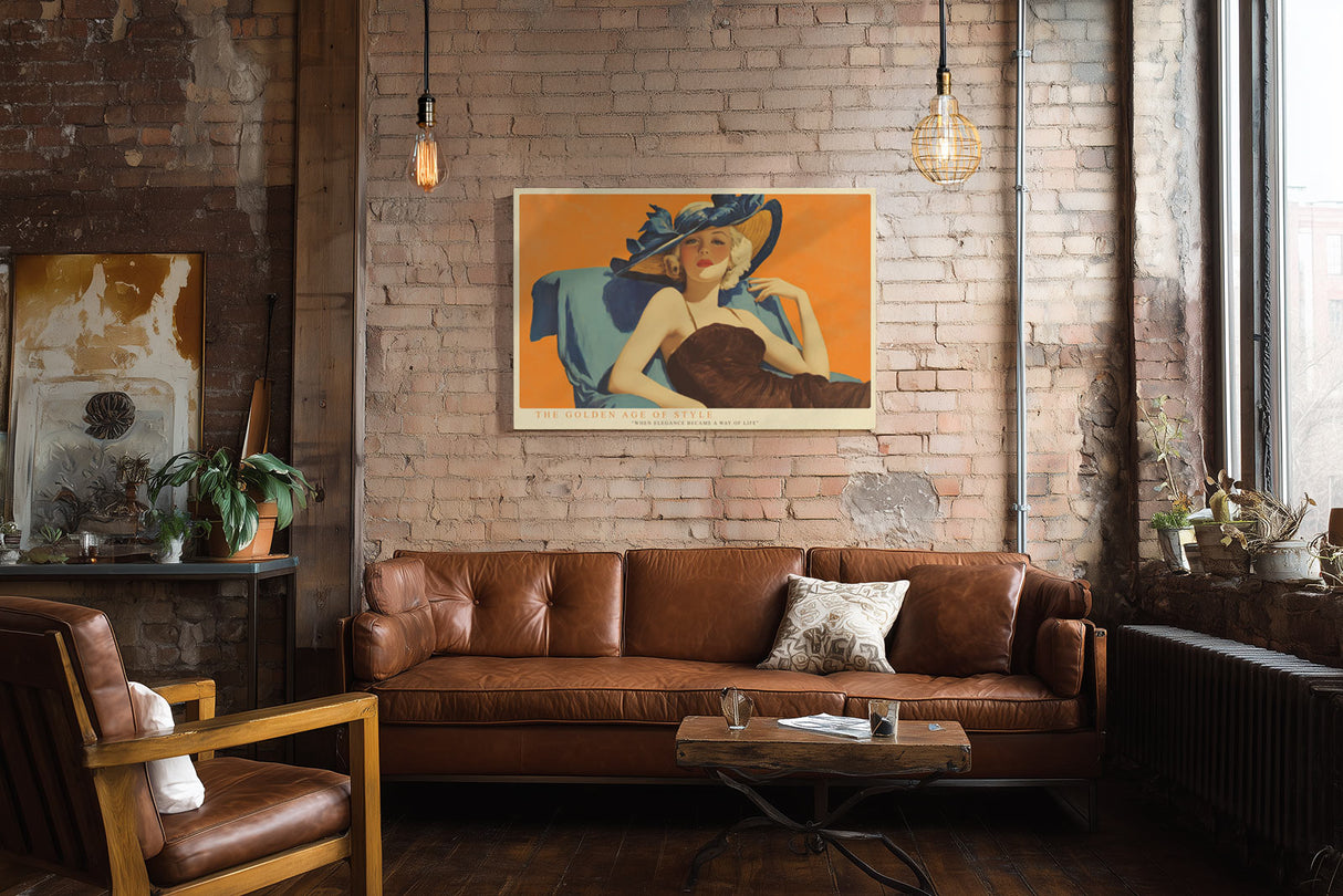 Paul Sinus Wandbild The Golden Age of Style Elegance and Glamour in Vintage Hues