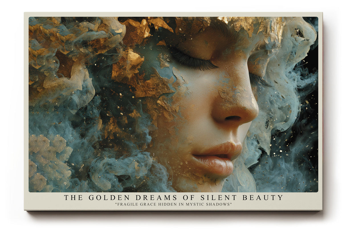 Paul Sinus Wandbild The Golden Dreams of Silent Beauty Fragile Grace Hidden in Mystic Shadows