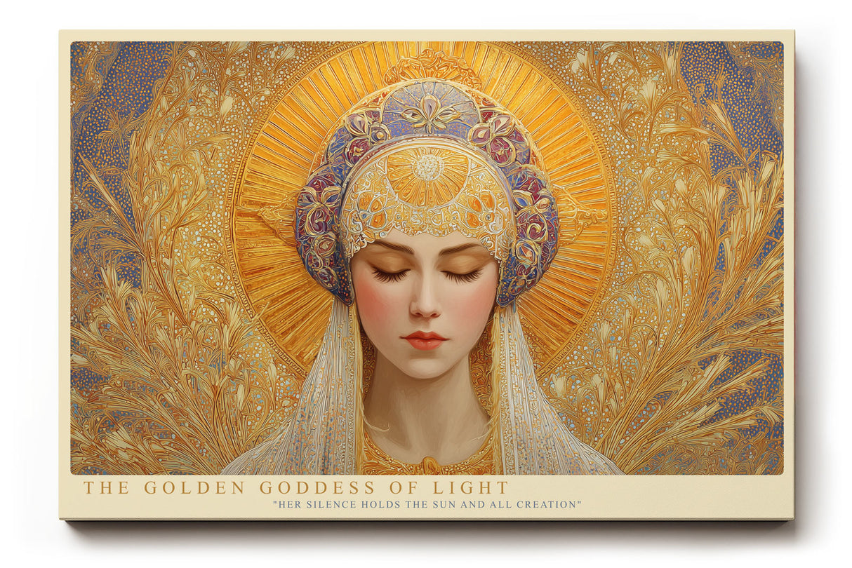 Paul Sinus Wandbild The Golden Goddess of Light Radiance of Silence and Creation