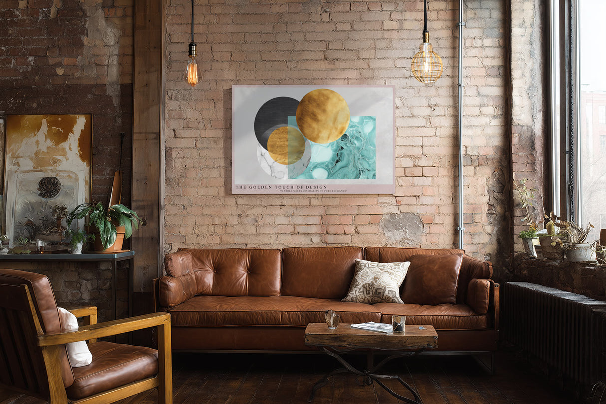 Paul Sinus Wandbild The Golden Touch of Design – Zeitloser Luxus im Zusammenspiel von Marmor und Gold
