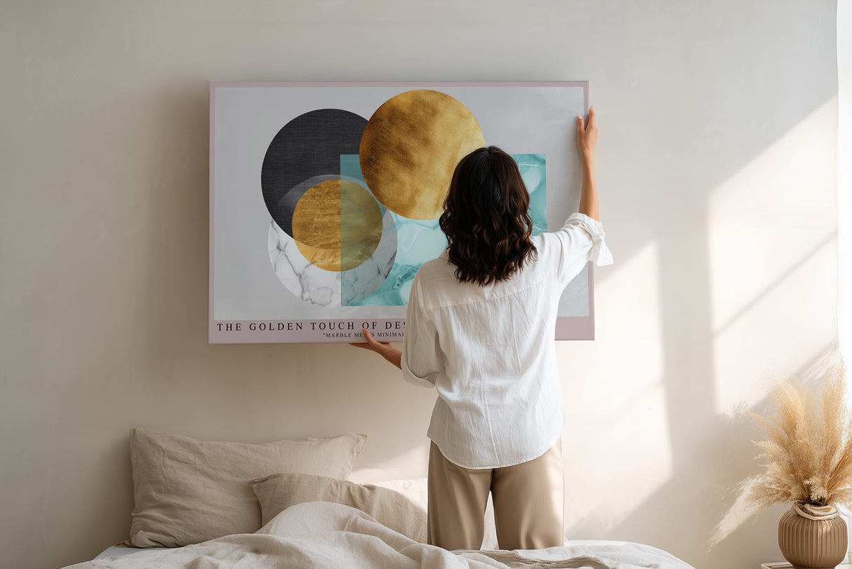 Paul Sinus Wandbild The Golden Touch of Design – Zeitloser Luxus im Zusammenspiel von Marmor und Gold