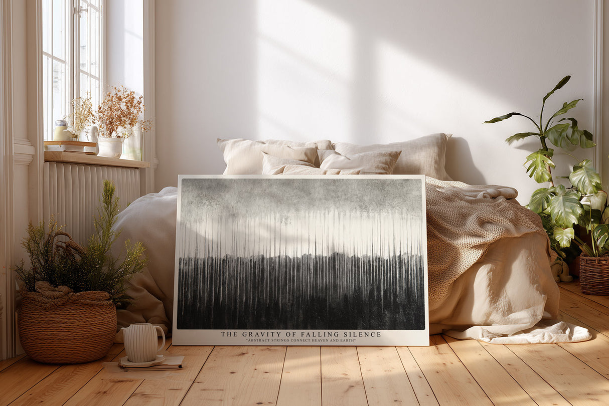 Paul Sinus Wandbild The Gravity of Falling Silence Monochrome Flow of Balance
