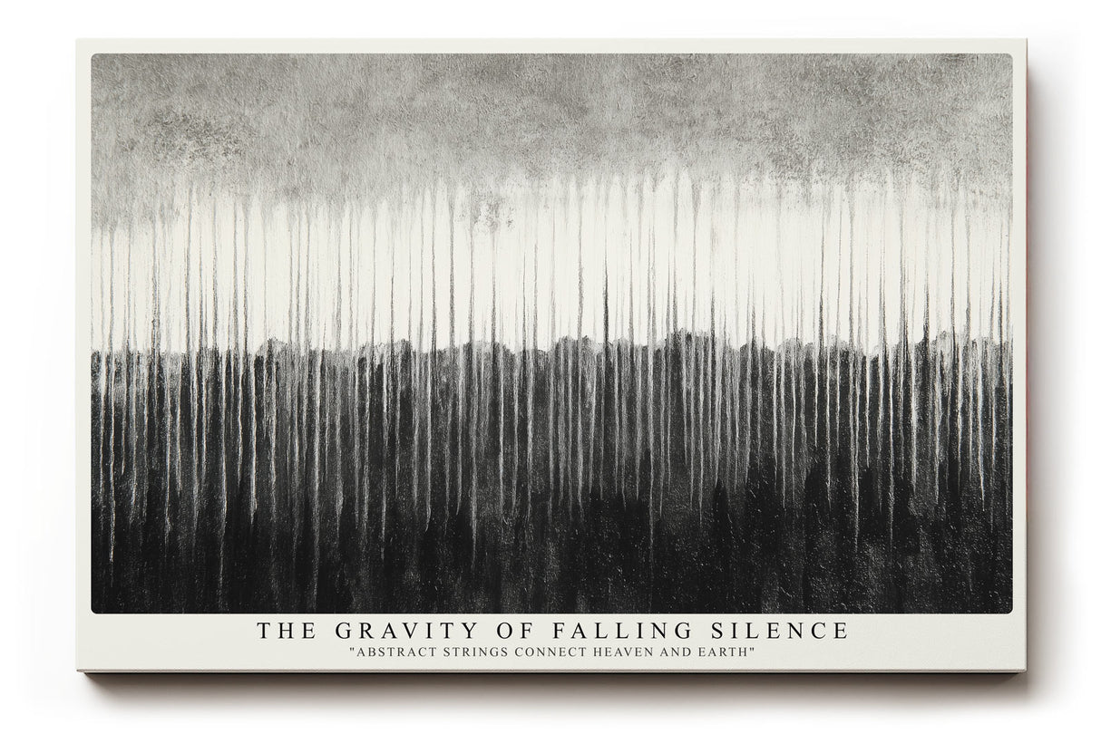 Paul Sinus Wandbild The Gravity of Falling Silence Monochrome Flow of Balance