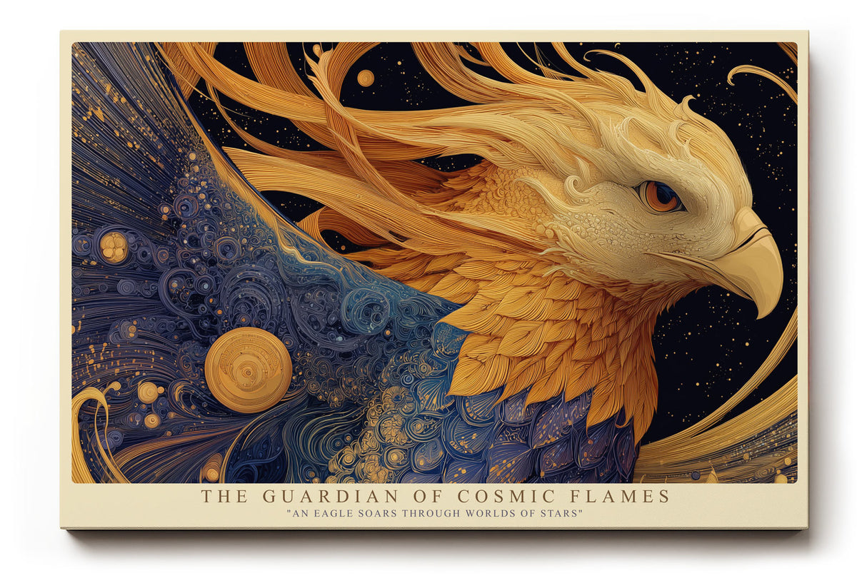 Paul Sinus Wandbild The Guardian of Cosmic Flames Eagle Among Stars