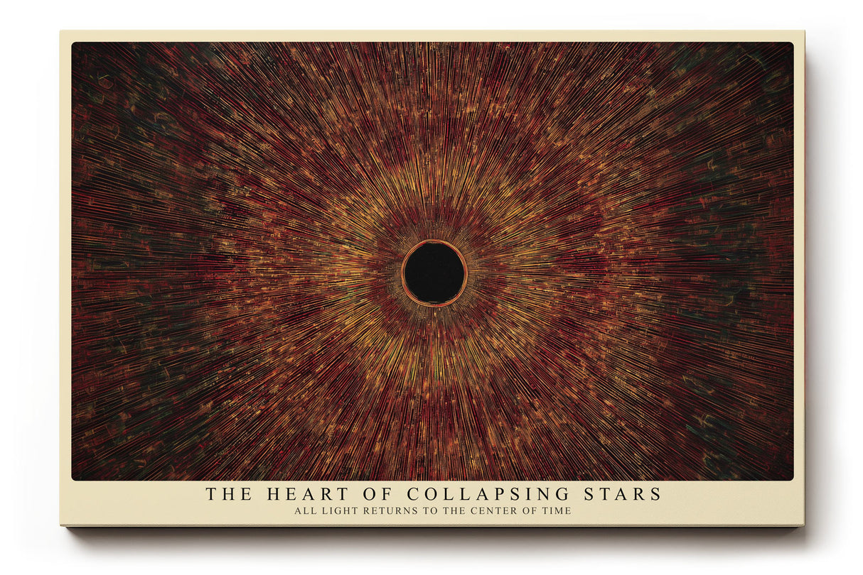 Paul Sinus Wandbild The Heart of Collapsing Stars Cosmic Energy and Light Explosion in Dark Harmony