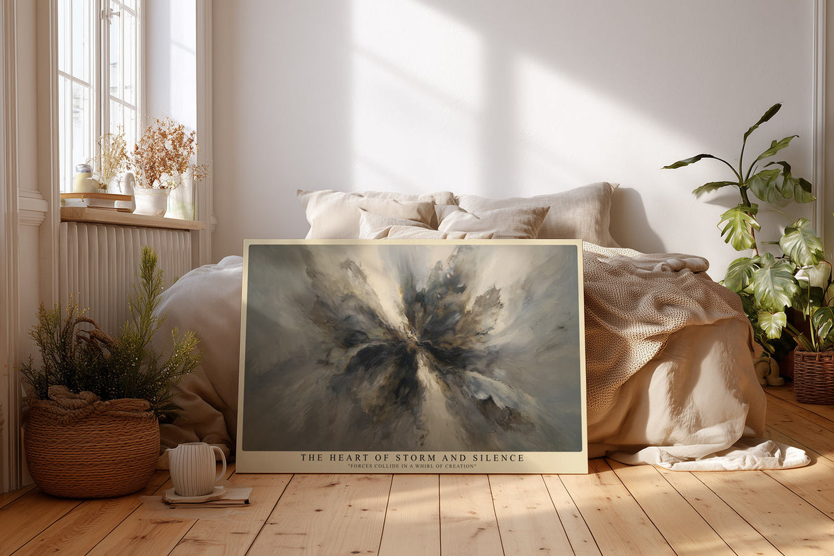 Paul Sinus Wandbild The Heart of Storm and Silence Forces Collide in a Whirl of Creation