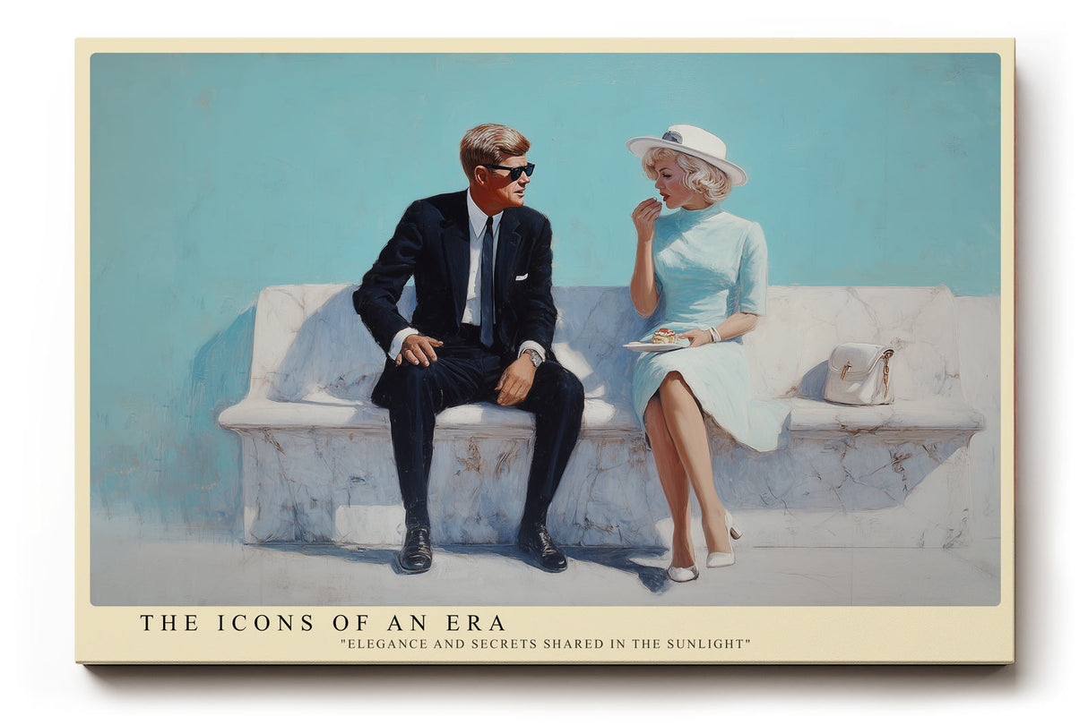Paul Sinus Wandbild The Icons of an Era – elegantes Paar der 60er Jahre symbolisiert Stil, Nostalgie und zeitlose Klasse