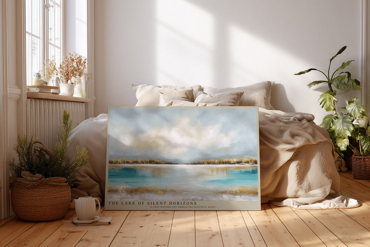 Paul Sinus Wandbild The Lake of Silent Horizons – Der stille See unter friedlichem Himmel