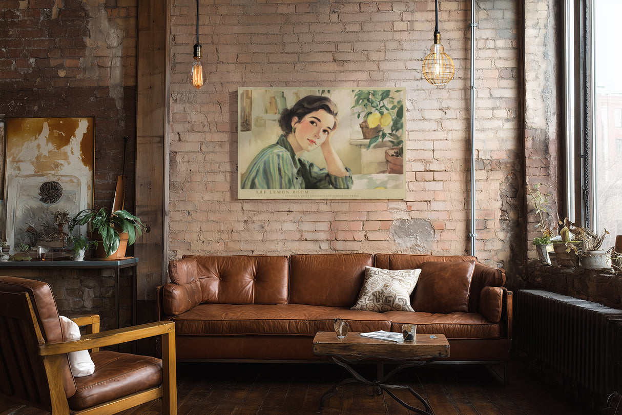 Paul Sinus Wandbild The Lemon Room Gentle Light and Retro Elegance in Soft Summer Tones
