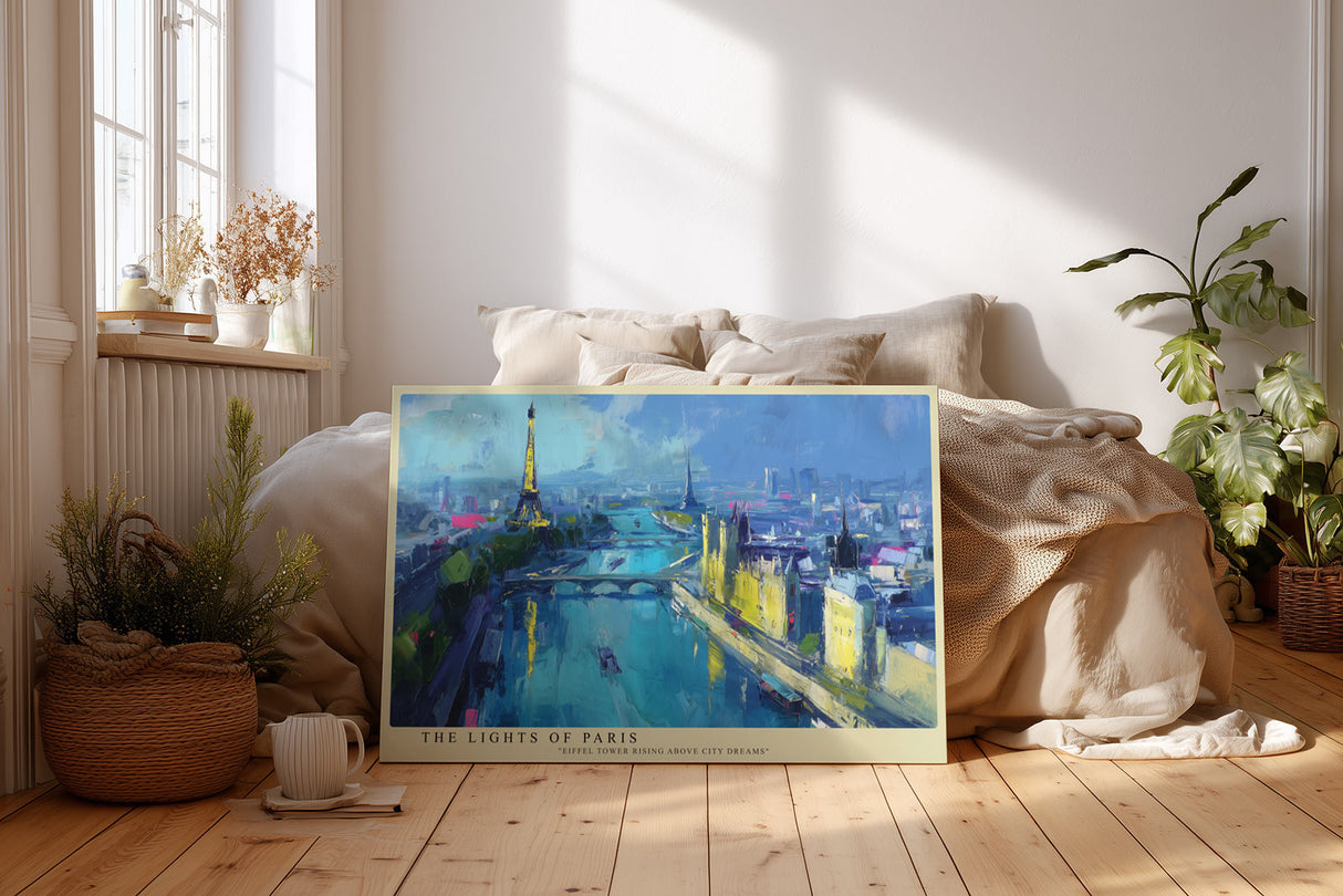 Paul Sinus Wandbild The Lights of Paris Eiffel Tower Rising Above City Dreams