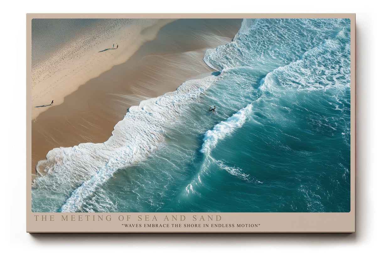 Paul Sinus Wandbild The Meeting of Sea and Sand Harmony at the Shoreline