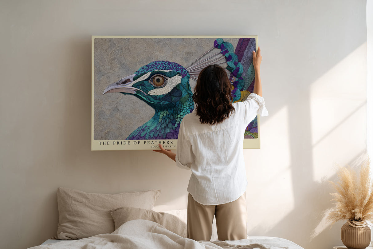 Paul Sinus Wandbild The Pride of Feathers Elegance in Color and Form
