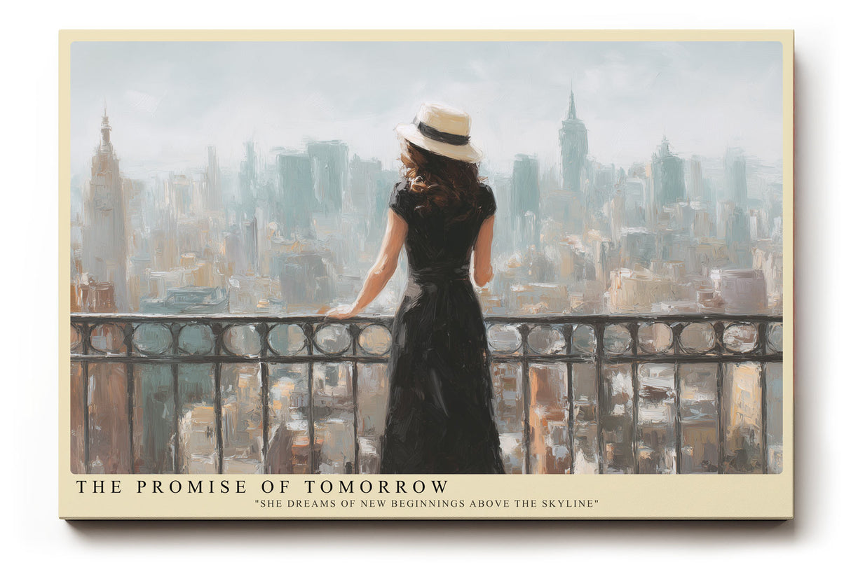 Paul Sinus Wandbild The Promise of Tomorrow – Blick über die Stadt der Träume