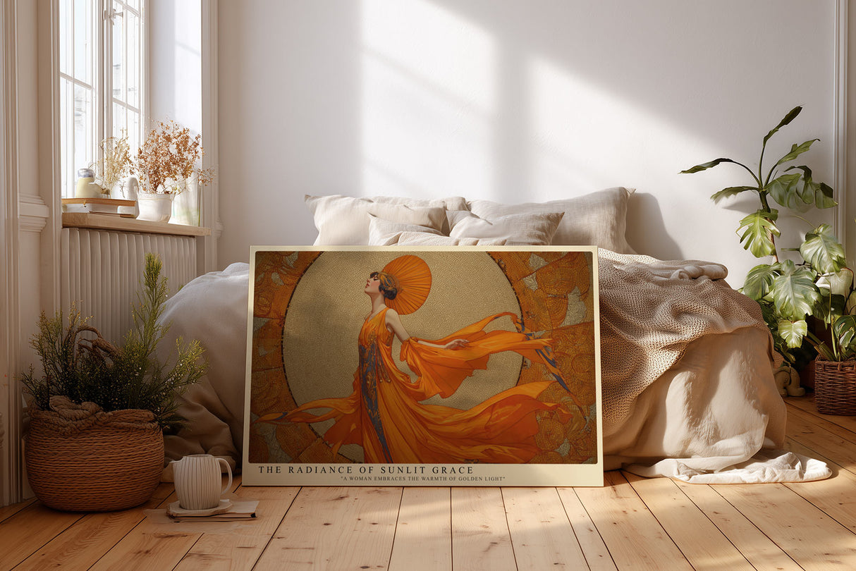 Paul Sinus Wandbild The Radiance of Sunlit Grace Golden Elegance in Artistic Motion