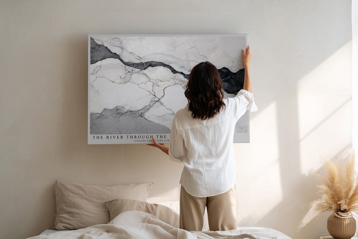 Paul Sinus Wandbild The River Through the Stone Abstract Marble Flow of Nature