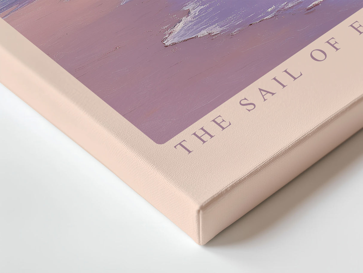 Paul Sinus Wandbild The Sail of Endless Dawn – Sanfte maritime Eleganz in zarten Pastelltönen und zeitloser Ruhe