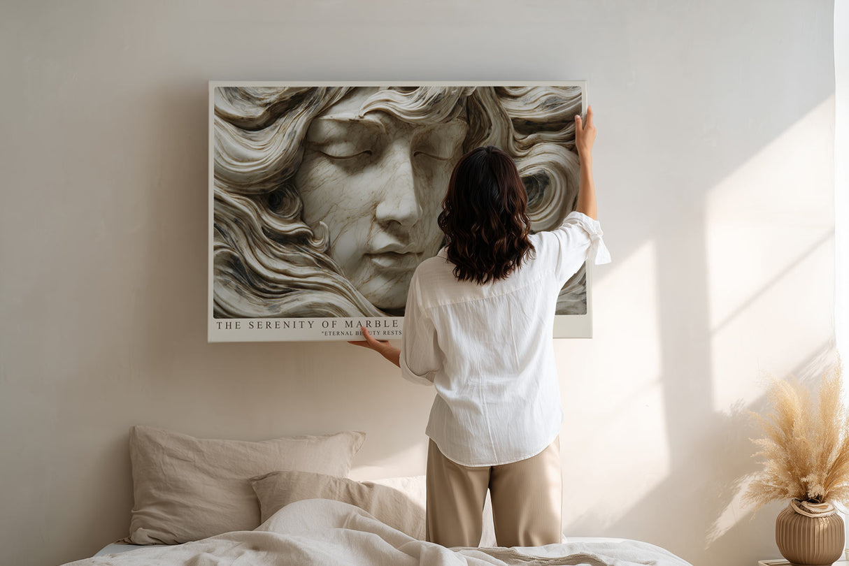 Paul Sinus Wandbild The Serenity of Marble Dreams Eternal Beauty in Stone Waves