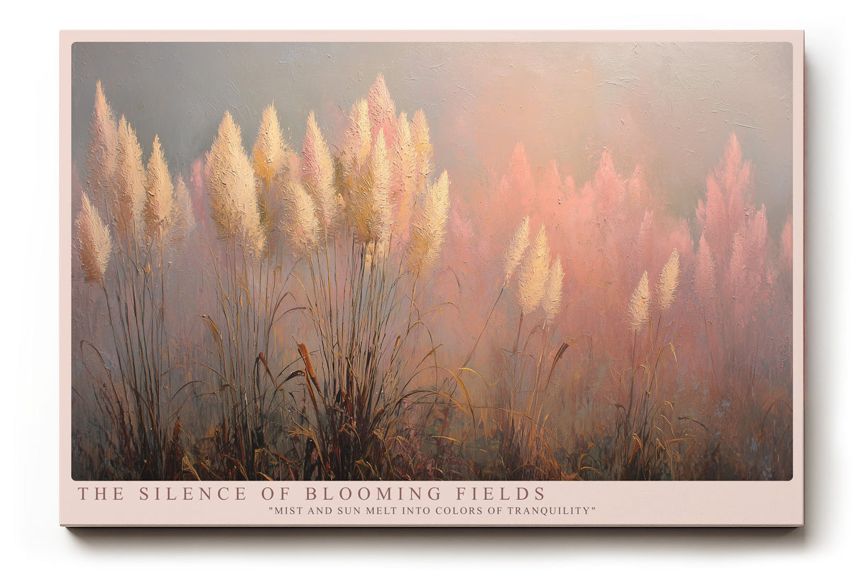 Paul Sinus Wandbild The Silence of Blooming Fields Misty Pastel Harmony of Light and Nature