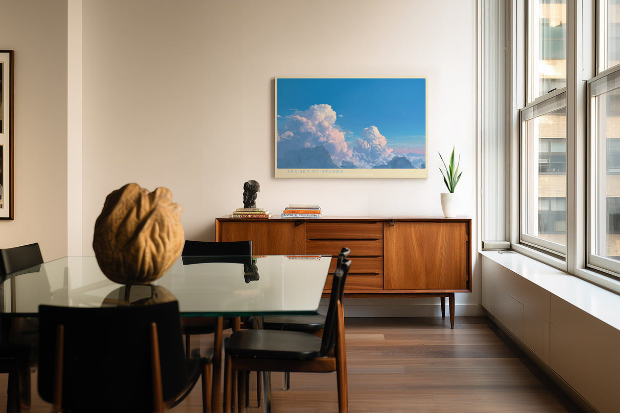Paul Sinus Wandbild The Sky of Dreams traumhaftes Himmelsmotiv mit leuchtenden Wolken in zarten Farben für moderne Wohnräume voller Weite und Leichtigkeit