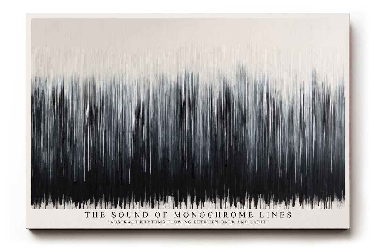 Paul Sinus Wandbild The Sound of Monochrome Lines – Abstrakte Rhythmen aus Licht und Schatten
