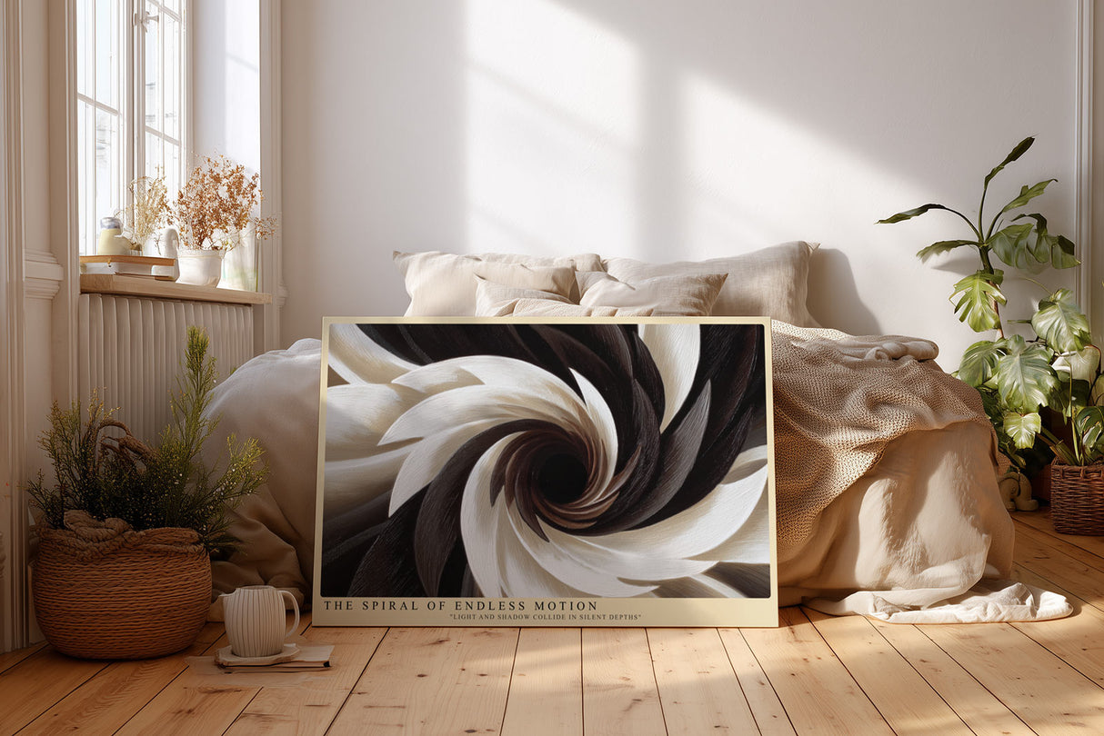 Paul Sinus Wandbild The Spiral of Endless Motion Light and Shadow in Silent Depths