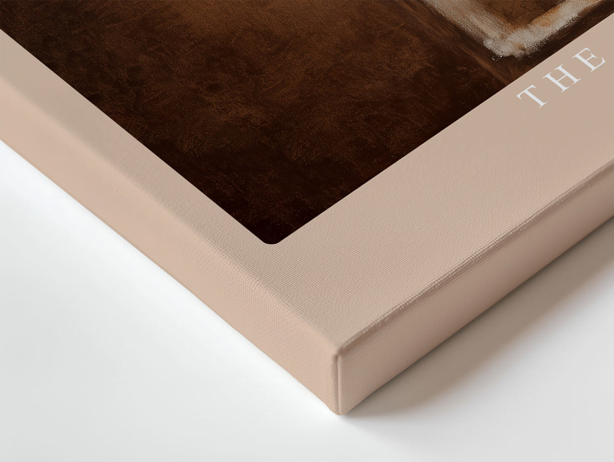 Paul Sinus Wandbild The Square of Inner Stillness Abstract Harmony in Earth Tones