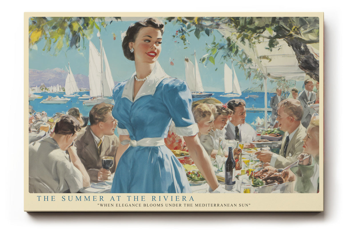 Paul Sinus Wandbild The Summer at the Riviera Elegance Under Mediterranean Light
