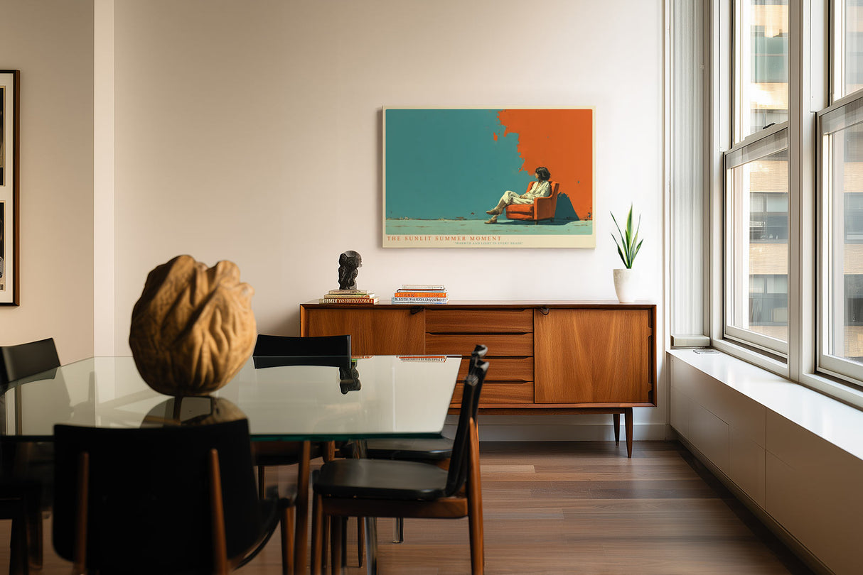 Paul Sinus Wandbild The Sunlit Summer Moment – Farbintensive Szene in warmem Licht – Modernes Wandbild mit sommerlicher Leichtigkeit und künstlerischem Ausdruck.