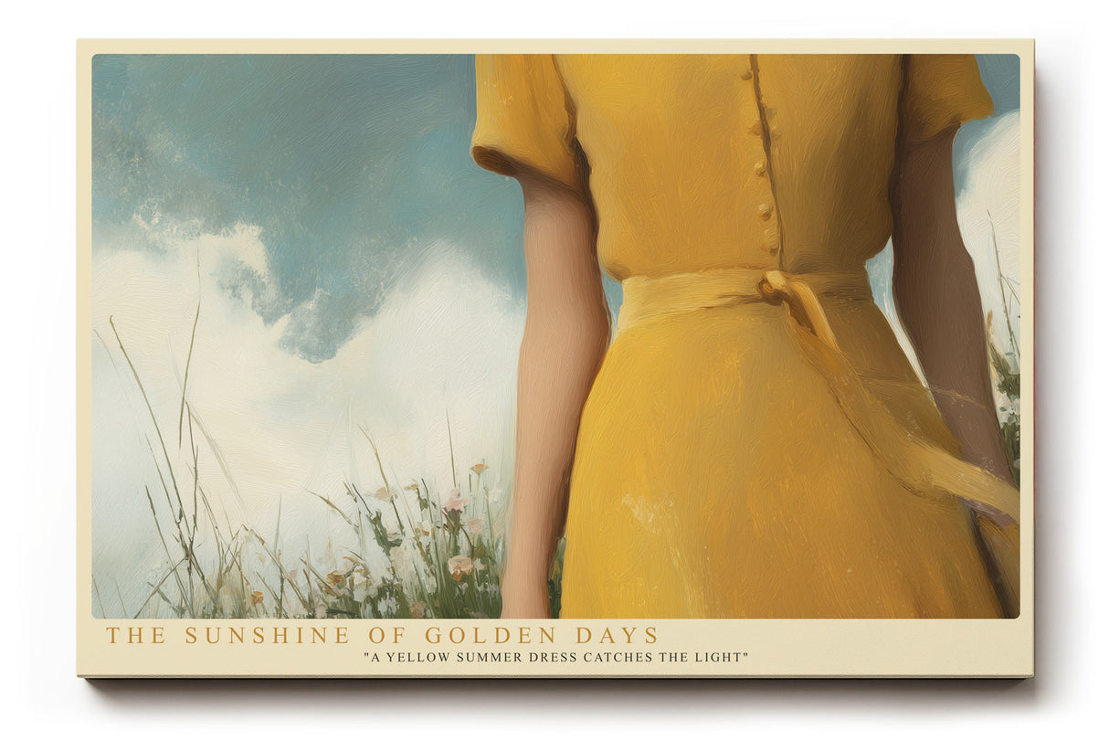 Paul Sinus Wandbild The Sunshine of Golden Days – Warme Eleganz und nostalgische Sommerstimmung in sanftem Licht